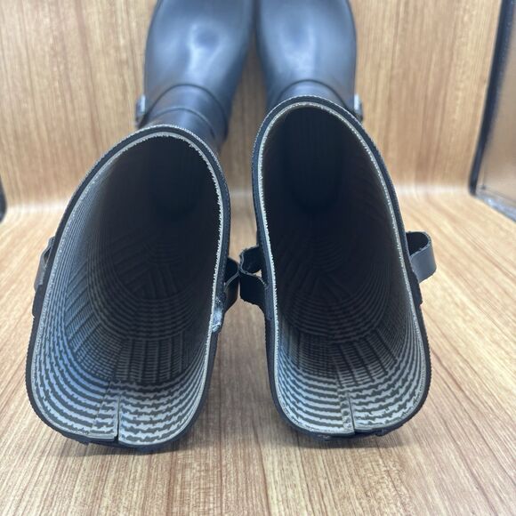 L.L. Bean Wellie Womens Tall Waterproof Rain / Riding Boots Black Women’s Sz 10M - Picture 8 of 12